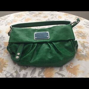 Marc Jacobs Emerald Green Textured Tote